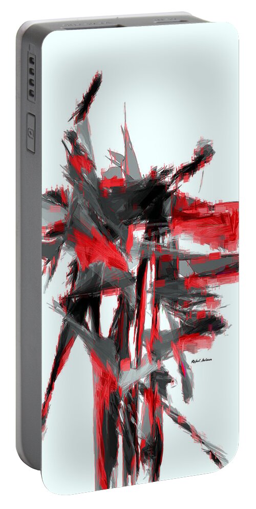 Rafael Salazar Portable Battery Charger featuring the digital art Abstract 350 by Rafael Salazar