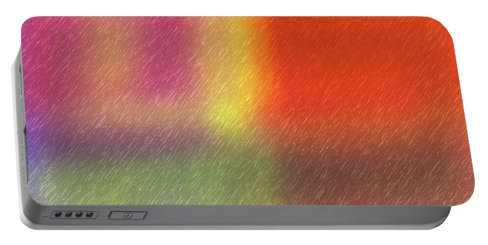 Abstract Portable Battery Charger featuring the digital art Abstract 5791 by Steve DaPonte