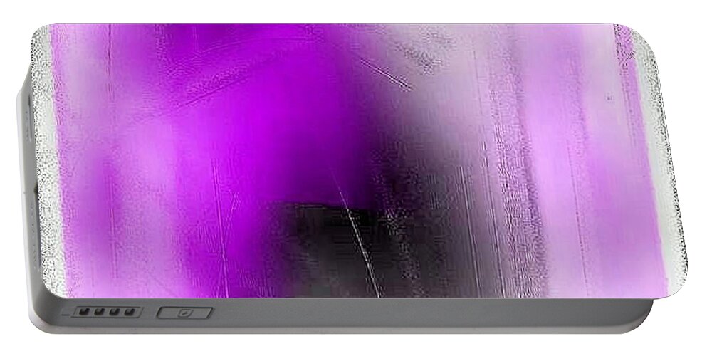 Abstract Portable Battery Charger featuring the digital art Abstract 700-2015 by John Krakora