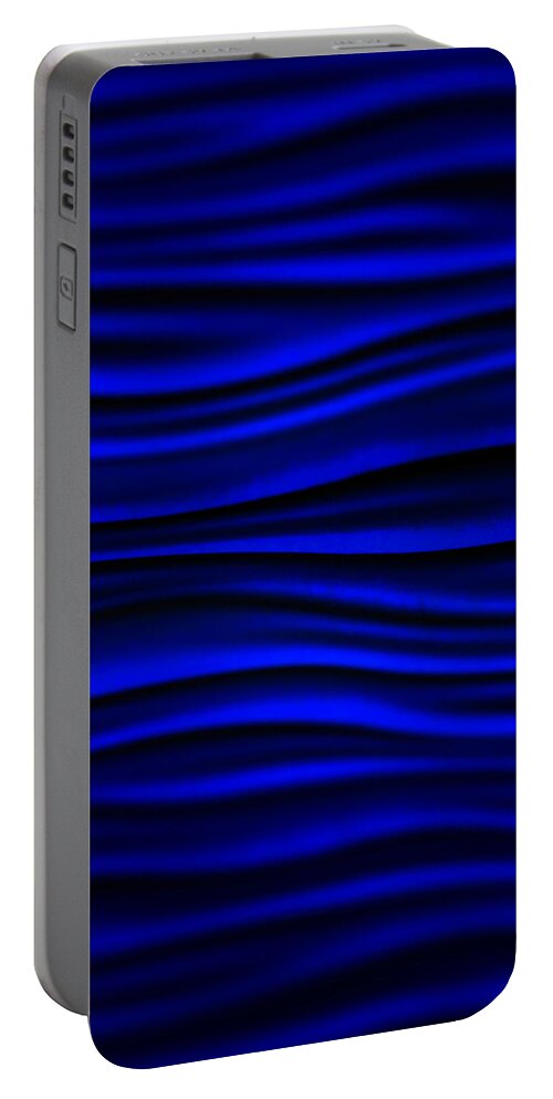 Abstract Portable Battery Charger featuring the photograph Abstract Blue by Nathan Little