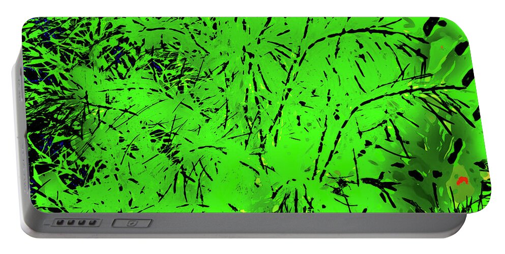 Dog Fennel Portable Battery Charger featuring the photograph Abstract Dog Fennel by Gina O'Brien