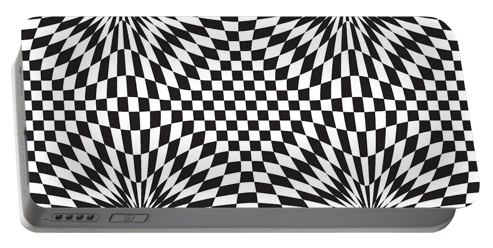 Abstract Portable Battery Charger featuring the digital art Abstract vector pattern by Michal Boubin