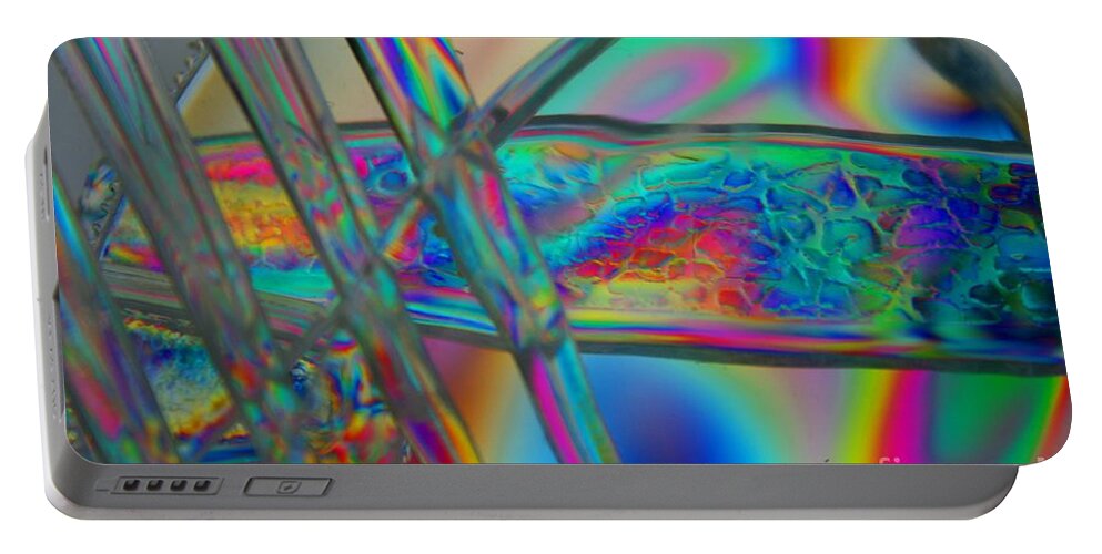 Abstract Portable Battery Charger featuring the photograph Abstraction in Color 2 by Crystal Nederman