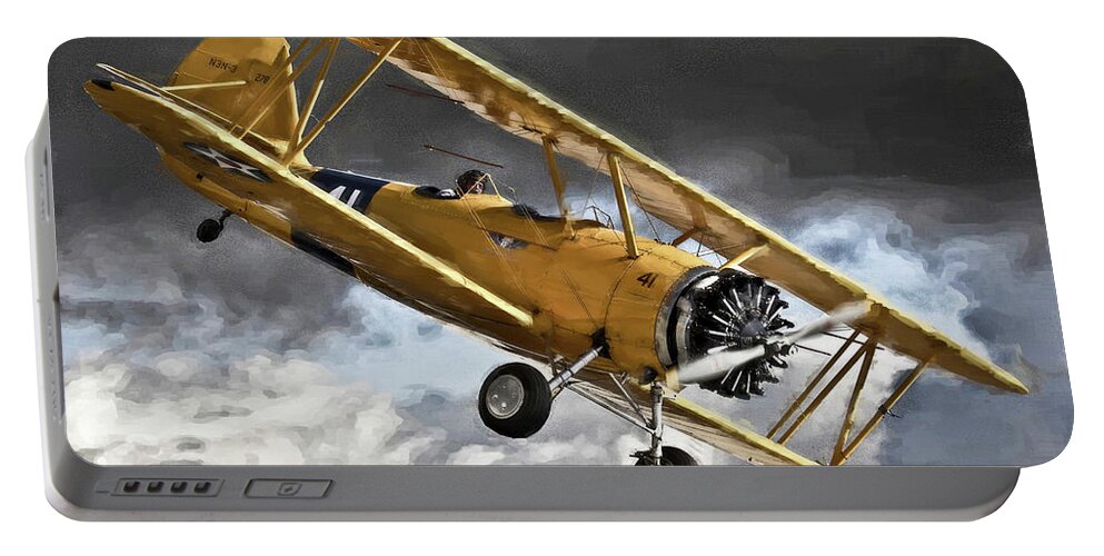 Bi-plane Portable Battery Charger featuring the photograph AC5 by Tom Griffithe