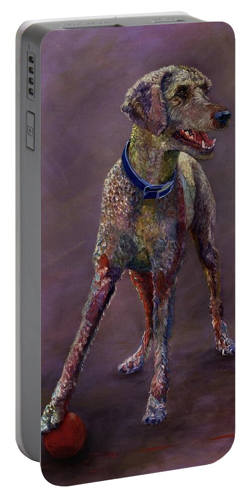 Pet Portable Battery Charger featuring the painting Ace by Susan Hensel