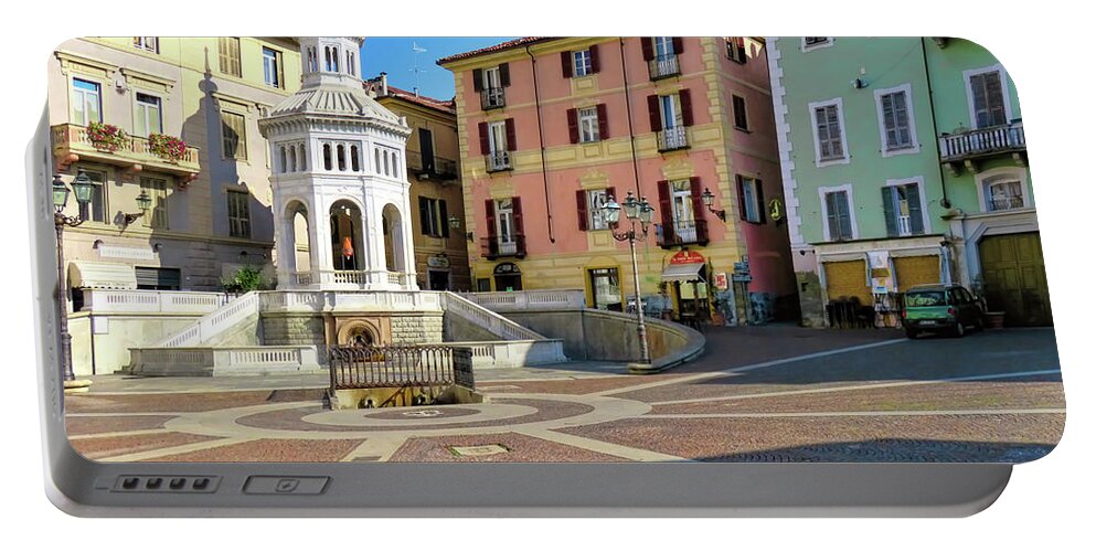 Acqui Terme Portable Battery Charger featuring the photograph Acqui Terme...Italy by Jennie Breeze