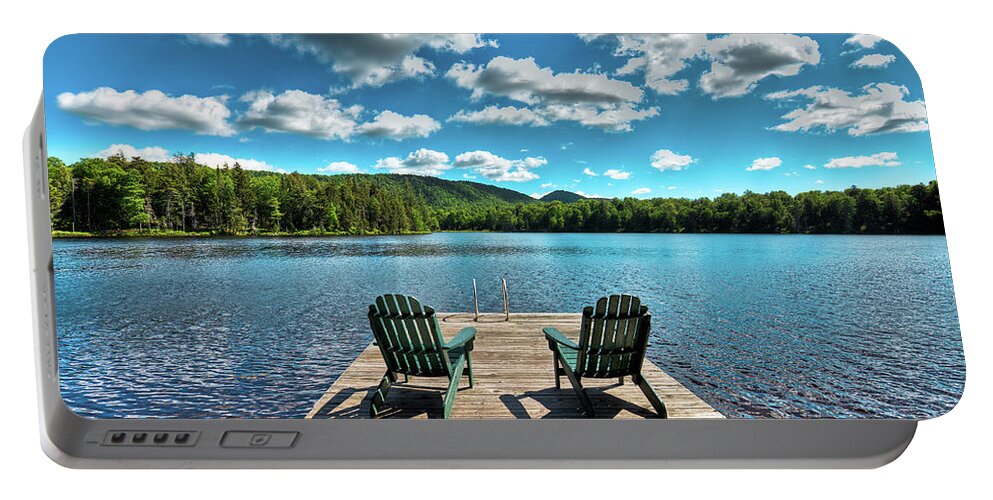 Landscapes Portable Battery Charger featuring the photograph Adirondack Panorama by David Patterson