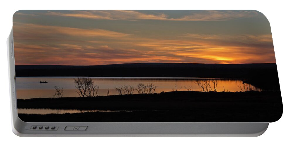 Sunset Portable Battery Charger featuring the photograph After Sunset by Pekka Sammallahti