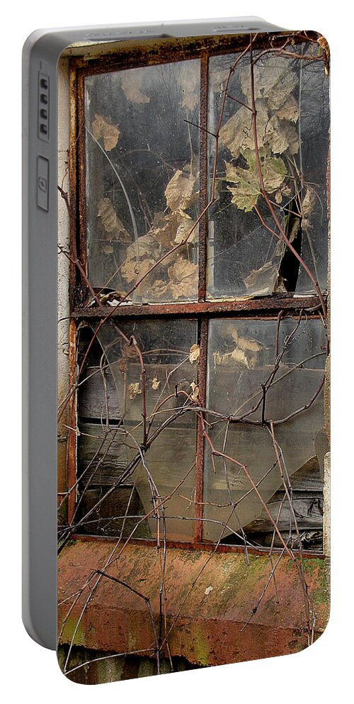 Barn Portable Battery Charger featuring the photograph After the Flood by Char Szabo-Perricelli