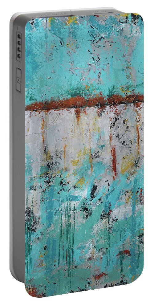 Original Portable Battery Charger featuring the painting After The Rain by Jim Benest