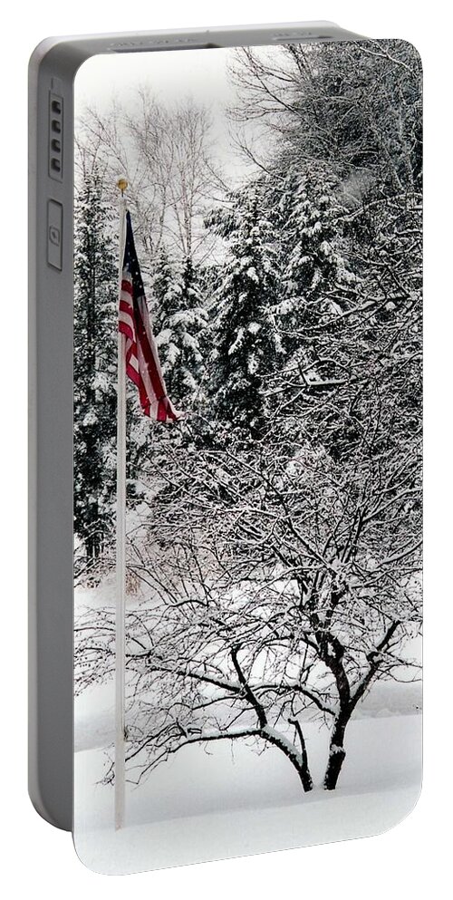 America Portable Battery Charger featuring the photograph After the Storm by John Scates
