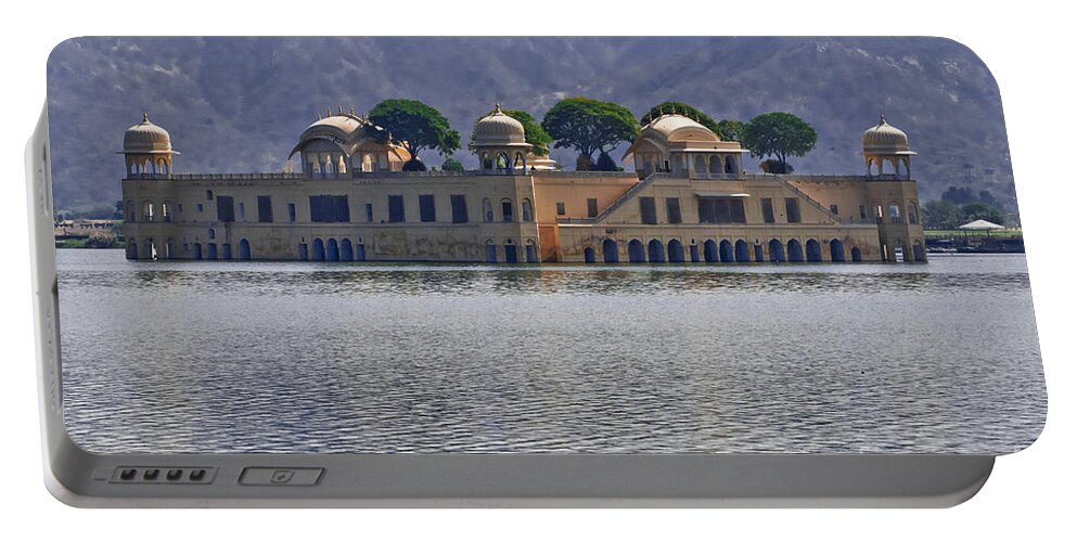 Jal Mahal Portable Battery Charger featuring the photograph Afternoon. February. Jal Mahal. by Elena Perelman