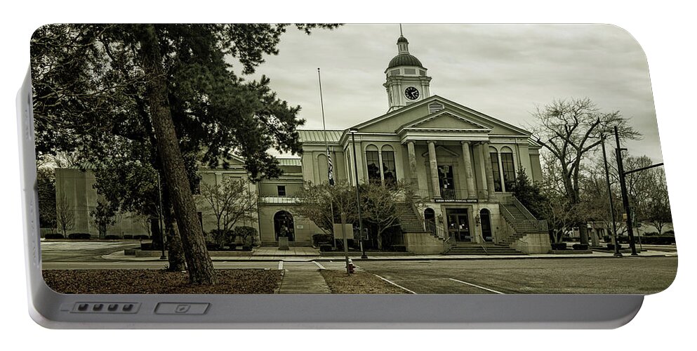 Aiken Portable Battery Charger featuring the photograph Aiken County Courthouse by David Palmer