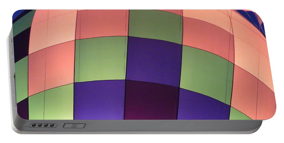 Hot Air Portable Battery Charger featuring the digital art Air Balloon by Kathleen Illes