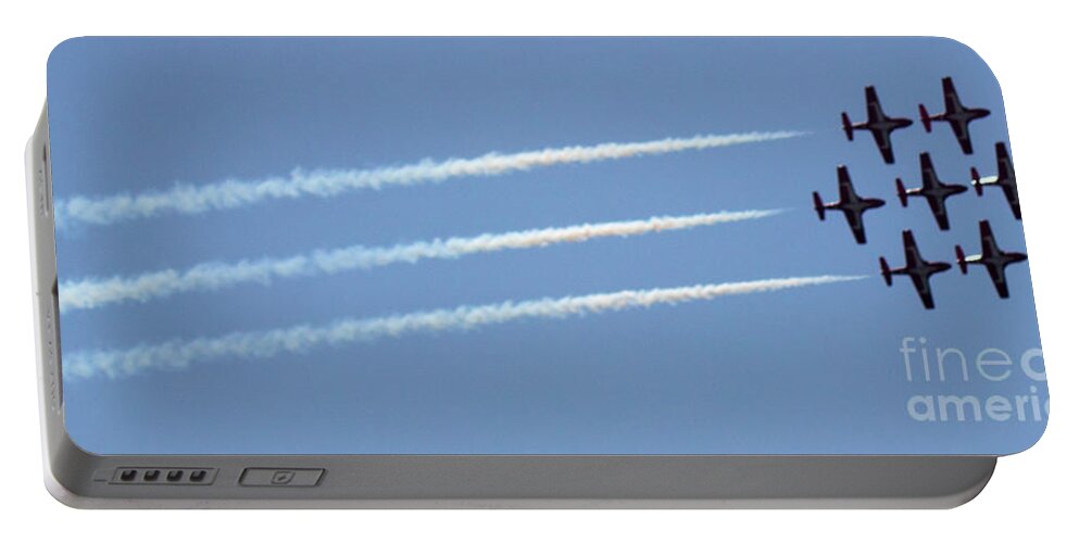 Air Show Portable Battery Charger featuring the photograph Air Show 9 by Cheryl Del Toro