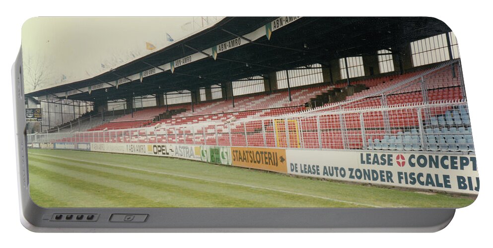 Ajax Portable Battery Charger featuring the photograph Ajax Amsterdam - De Meer Stadion - North Side Grandstand 1 - April 1996 by Legendary Football Grounds