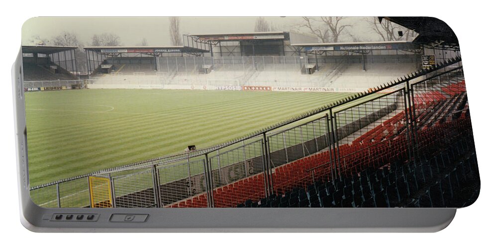 Ajax Portable Battery Charger featuring the photograph Ajax Amsterdam - De Meer Stadion - West End Terrace - April 1996 by Legendary Football Grounds