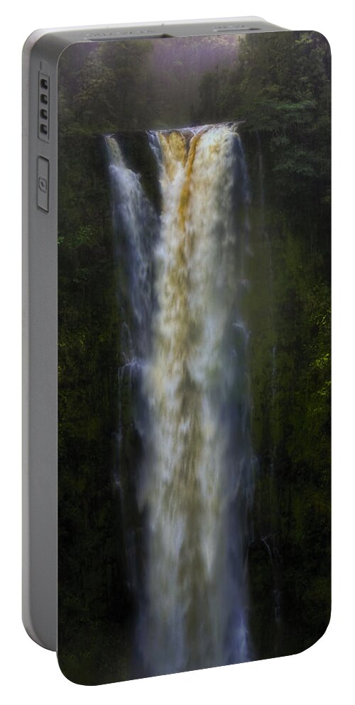 Ellen Heaverlo Portable Battery Charger featuring the photograph Akaka Falls by Ellen Heaverlo