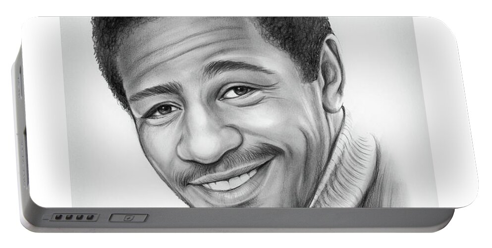 Al Green Portable Battery Charger featuring the drawing Al Green 2 by Greg Joens