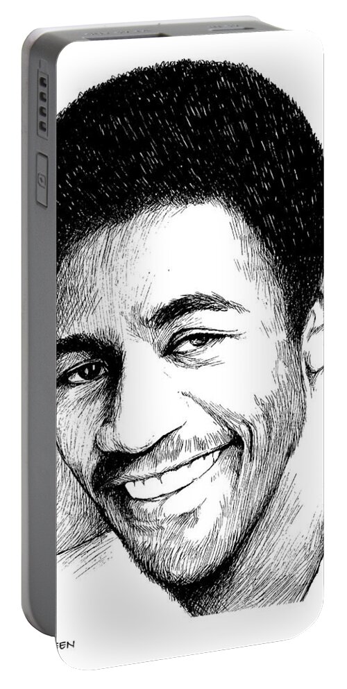 Al Green Portable Battery Charger featuring the drawing Al Green by Greg Joens