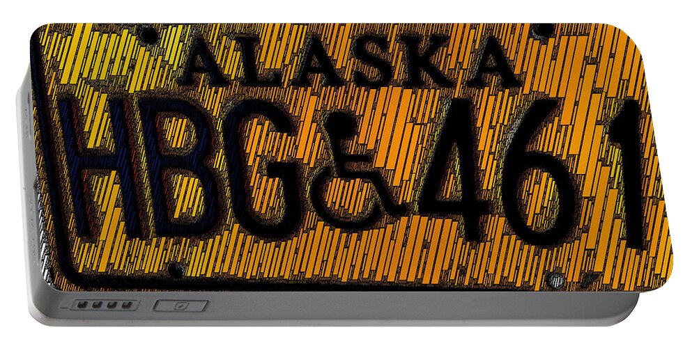 Word Art Portable Battery Charger featuring the photograph Alaska by Bill Owen