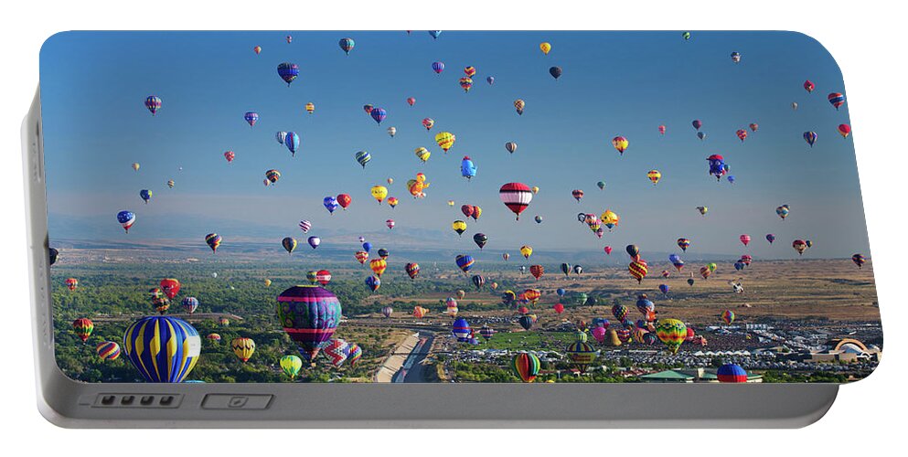 Abf Portable Battery Charger featuring the photograph Albuquerque Balloon Fiesta by Tara Krauss