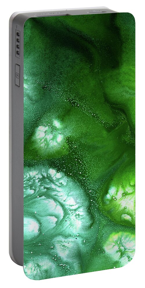 Gallery Portable Battery Charger featuring the painting ALCHEMY 01b by Dar Freeland