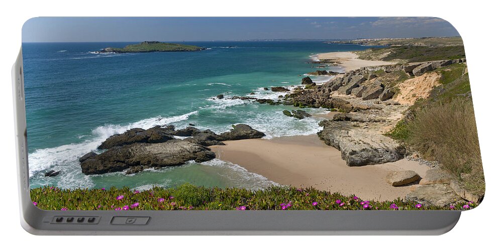 Porto Covo Portable Battery Charger featuring the photograph Alentejo coastline by Mikehoward Photography