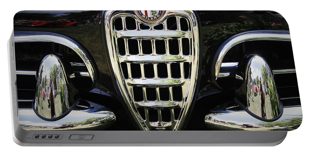 Classic Portable Battery Charger featuring the photograph Alfa Romeo by Dennis Hedberg