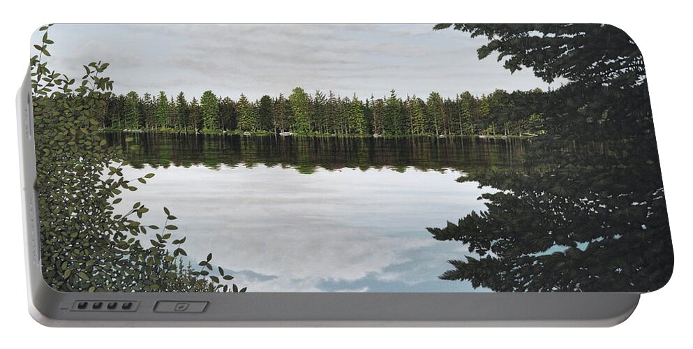 Mcmichael Paintings 2014 Portable Battery Charger featuring the painting Algonquin Park by Kenneth M Kirsch