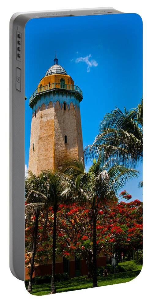 Alhambra Water Tower Portable Battery Charger featuring the photograph Alhambra Water Tower by Ed Gleichman
