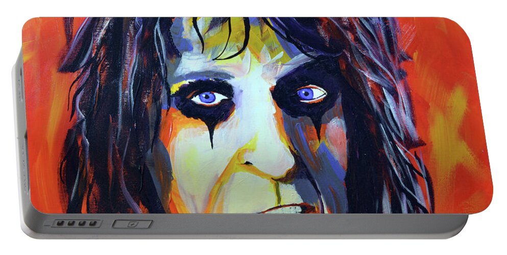 Alice Portable Battery Charger featuring the painting Alice by Lee Winter