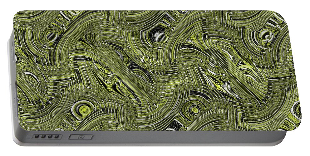 Alien Technology Portable Battery Charger featuring the digital art Alien Technology by Tom Janca