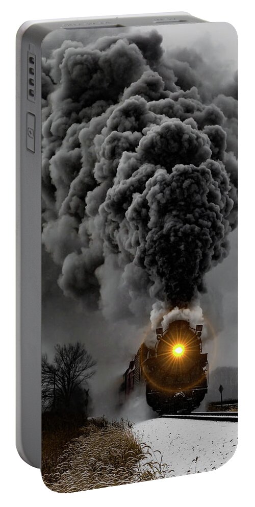 Polar Express Portable Battery Charger featuring the photograph All Aboard the Polar Express by Joe Holley