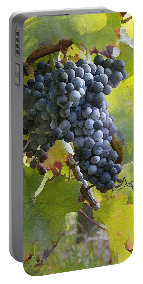 Grape Portable Battery Charger featuring the photograph All Aglow by Sharon Foster