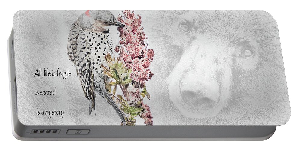 Wildlife Portable Battery Charger featuring the photograph All Life Matters by Everet Regal