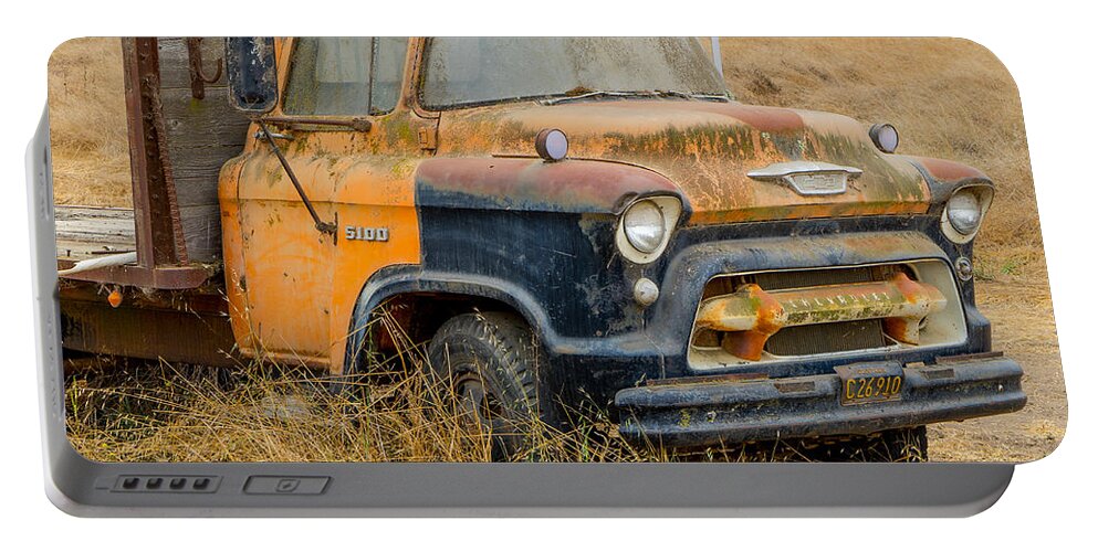 Truck Portable Battery Charger featuring the photograph All Used Up by Derek Dean
