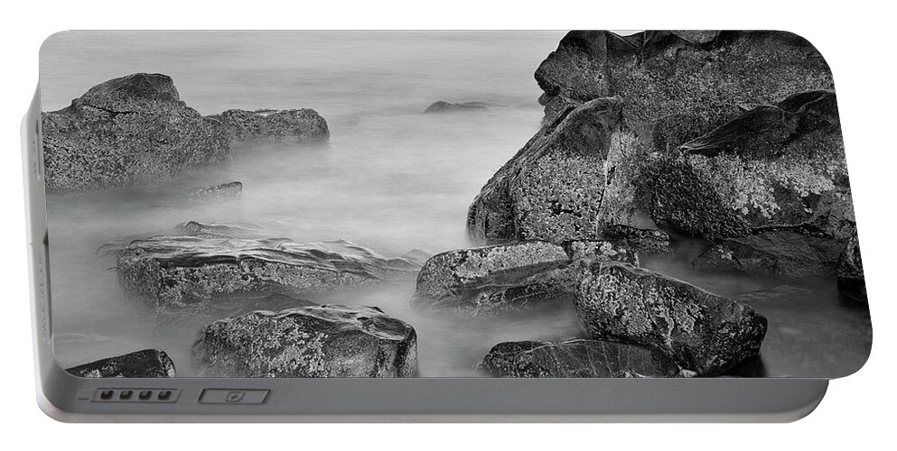Allens Pond Portable Battery Charger featuring the photograph Allens Pond XX BW by David Gordon