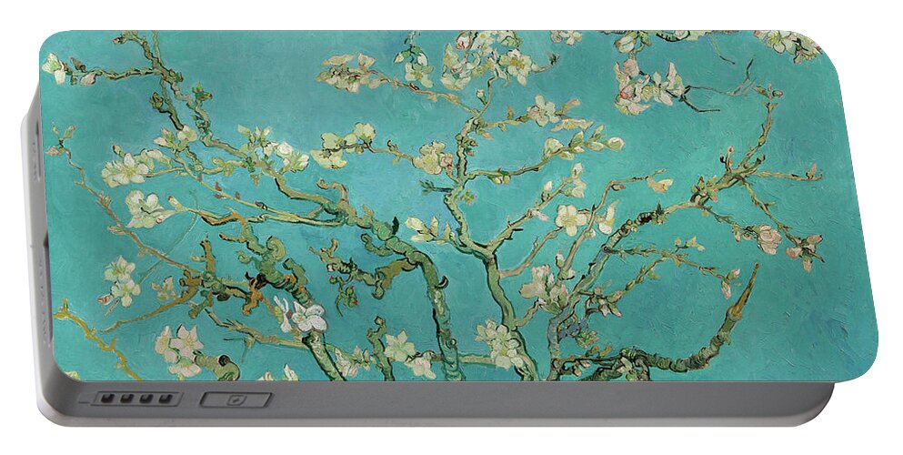 Almond Blossom Portable Battery Charger featuring the painting Almond Blossom, 1890 by Vincent van Gogh