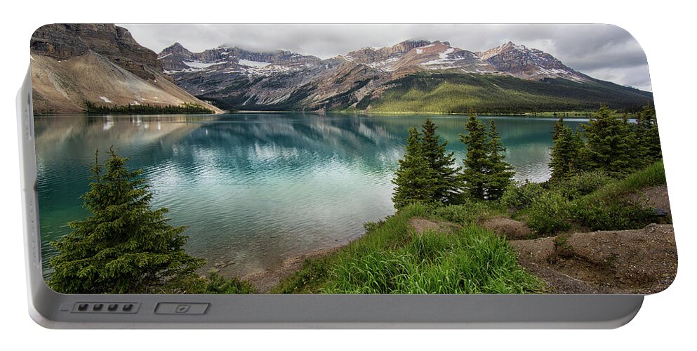 Canada Portable Battery Charger featuring the photograph Along Icefields Parkway by Art Cole