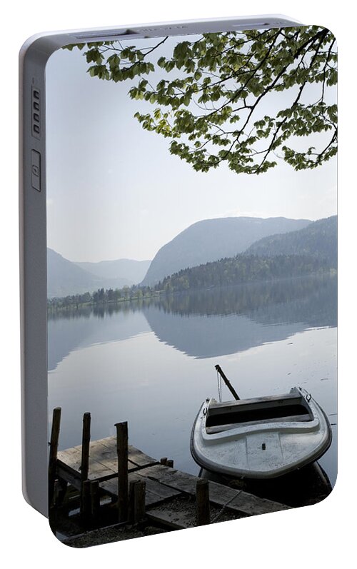 Reflections Portable Battery Charger featuring the photograph Alpine Moods by Ian Middleton