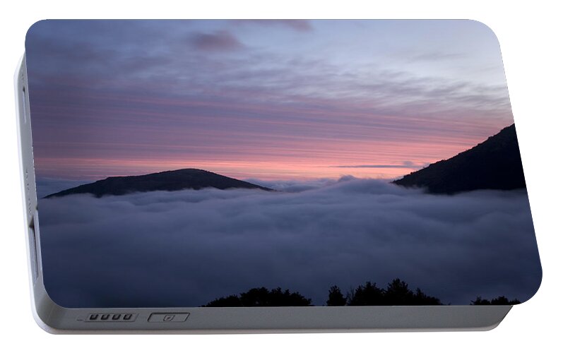 France Portable Battery Charger featuring the photograph Alpine sunset by Ian Middleton