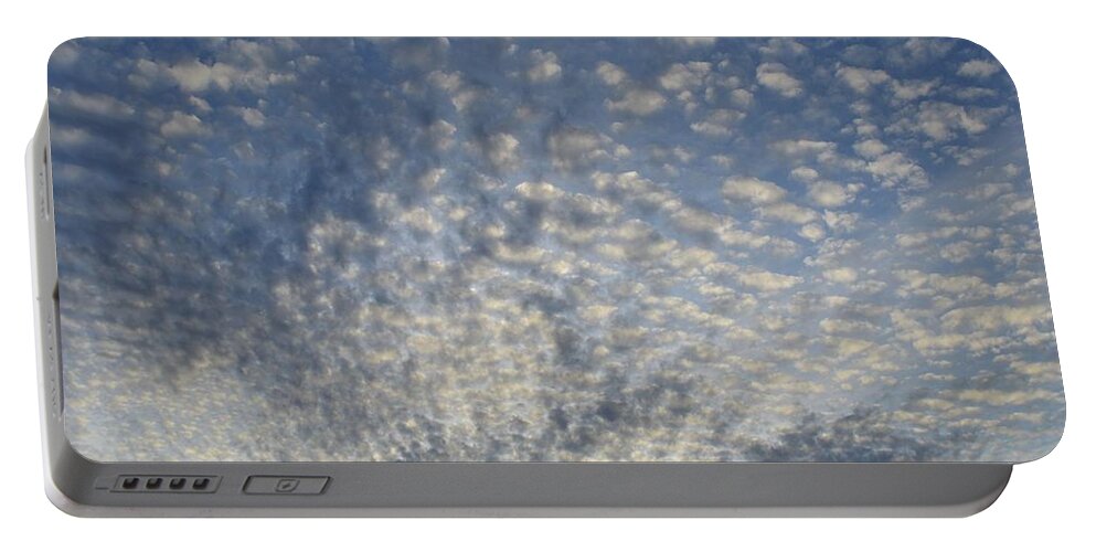Altocumulus Portable Battery Charger featuring the photograph Altocumulus Clouds by Lyle Crump