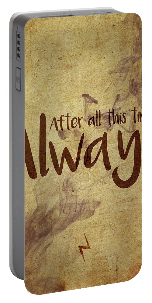 Harry Potter Portable Battery Charger featuring the digital art Always by Samuel Whitton
