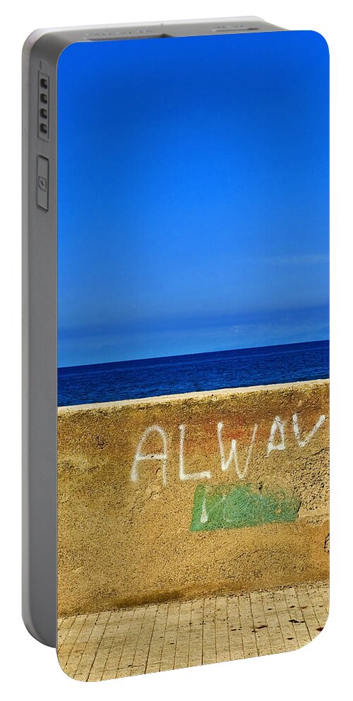 Graffiti Portable Battery Charger featuring the photograph Always by Silvia Ganora