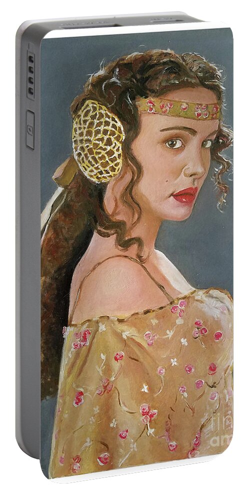 Amadala. Star Wars Portable Battery Charger featuring the painting Amadala by Tom Carlton