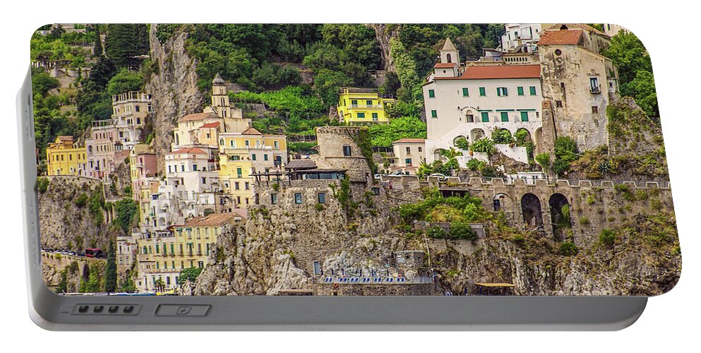 Amalfi Coast Portable Battery Charger featuring the photograph Amalfi Coast 2 by Maria Rabinky