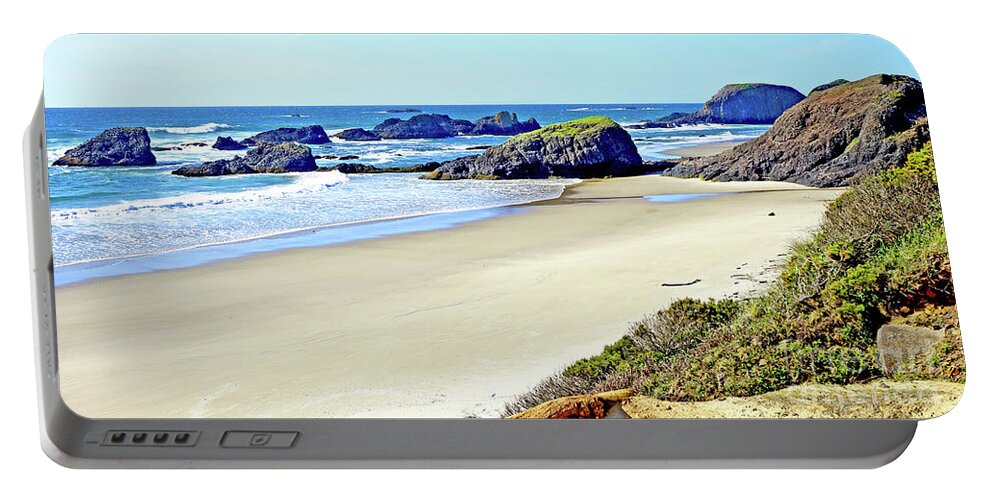 Central Oregon Coast Usa Portable Battery Charger featuring the photograph Amazing Day by Tanya Filichkin