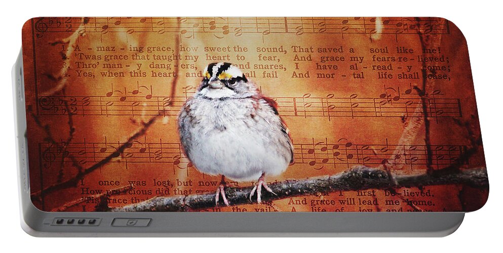 Birds Portable Battery Charger featuring the photograph Amazing Grace by Trina Ansel