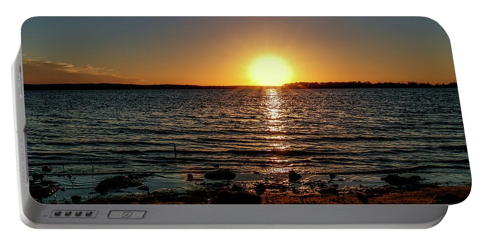 Horizontal Portable Battery Charger featuring the photograph Amazing Sunset by Doug Long